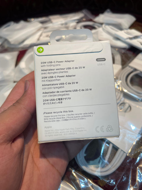 Original Apple 20W Adapter (3-Pin, 1-Year Warranty)